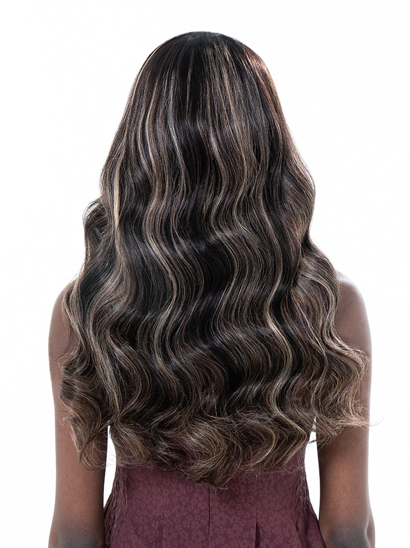 Galaxy005 Ash Blonde Highlight Face Framing Bangs 13x6 Lace Wig