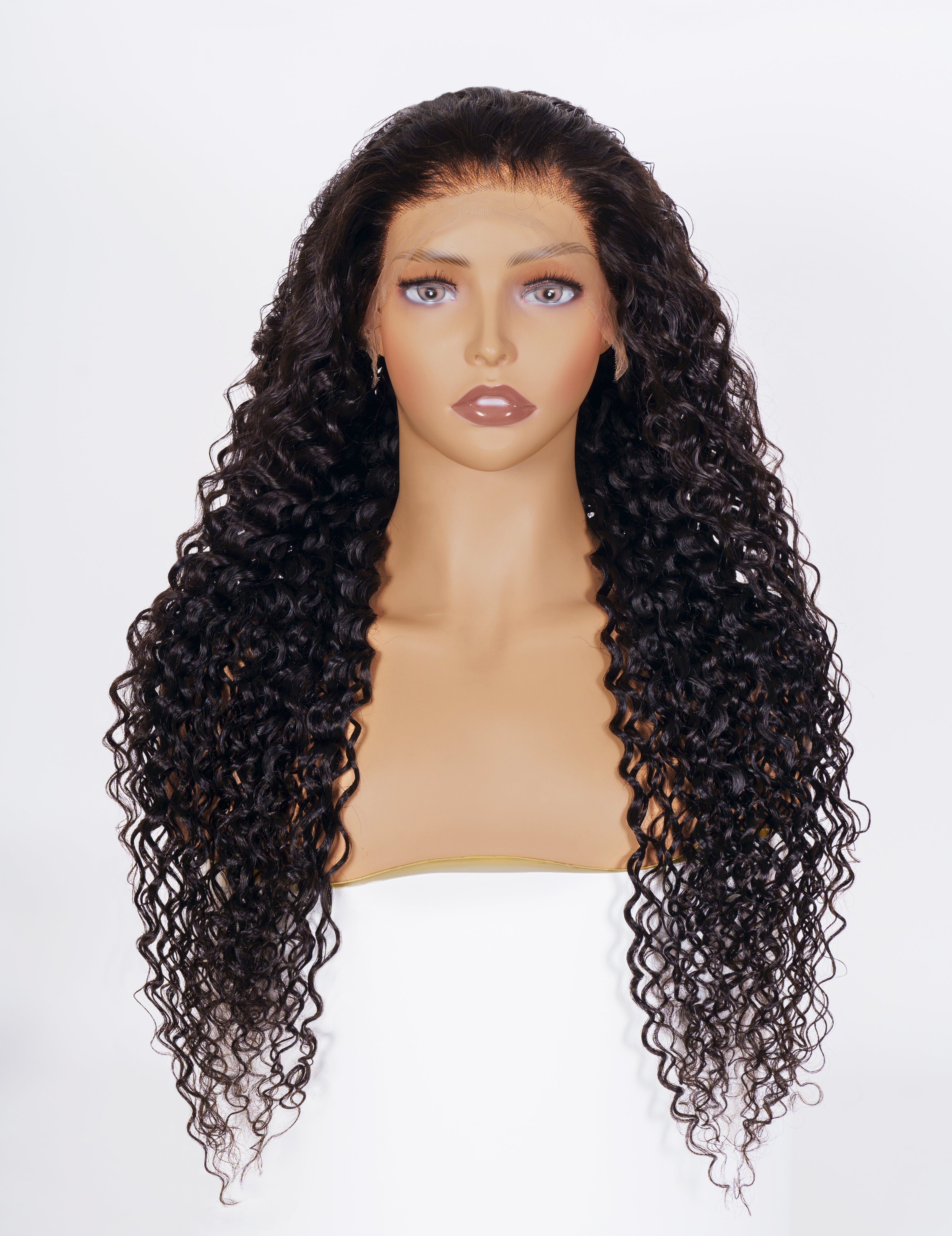 FLASH SALE Eclipse004 Loose Curly Natural Black Human Hair 13x6 Lace Wig