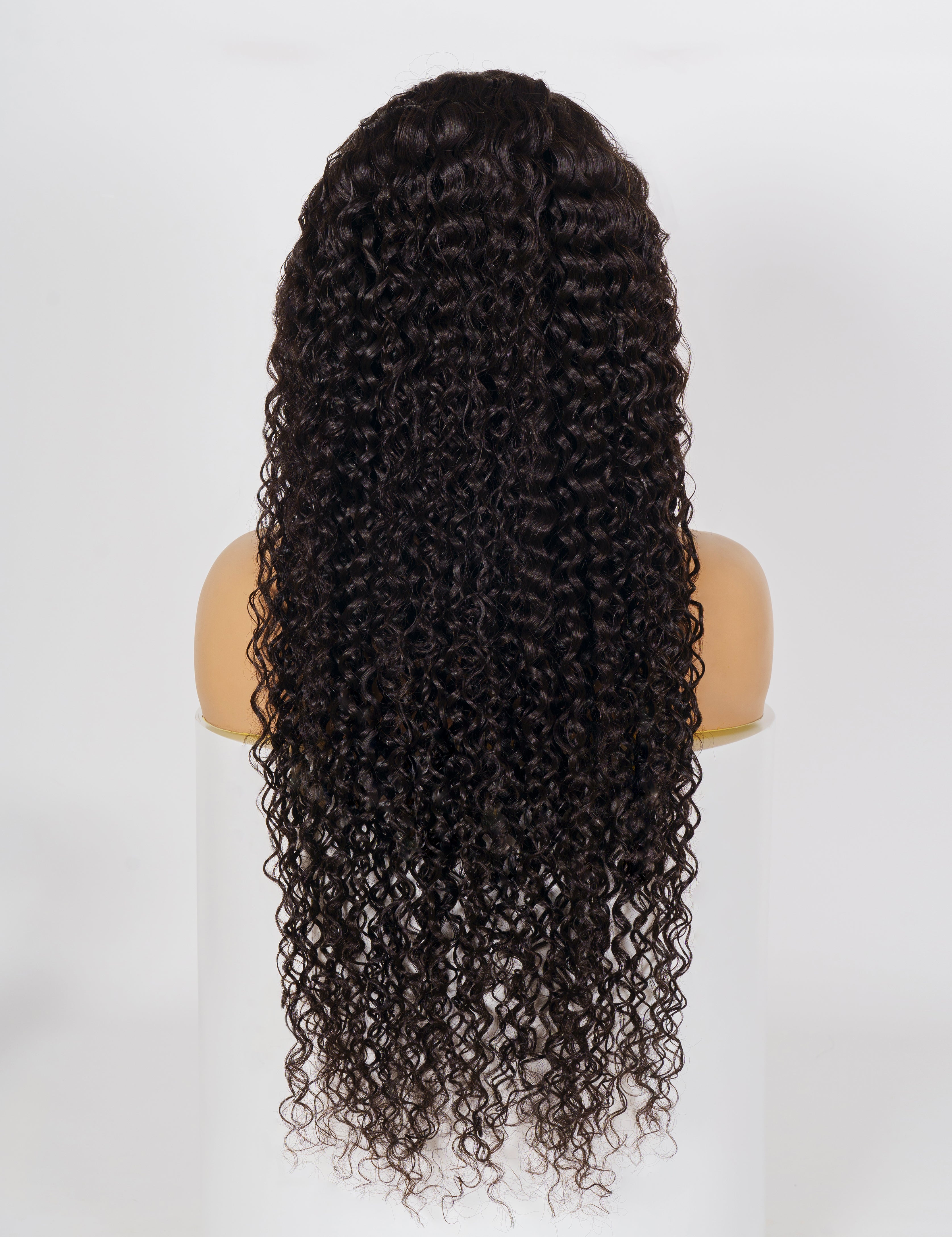 FLASH SALE Eclipse004 Loose Curly Natural Black Human Hair 13x6 Lace Wig