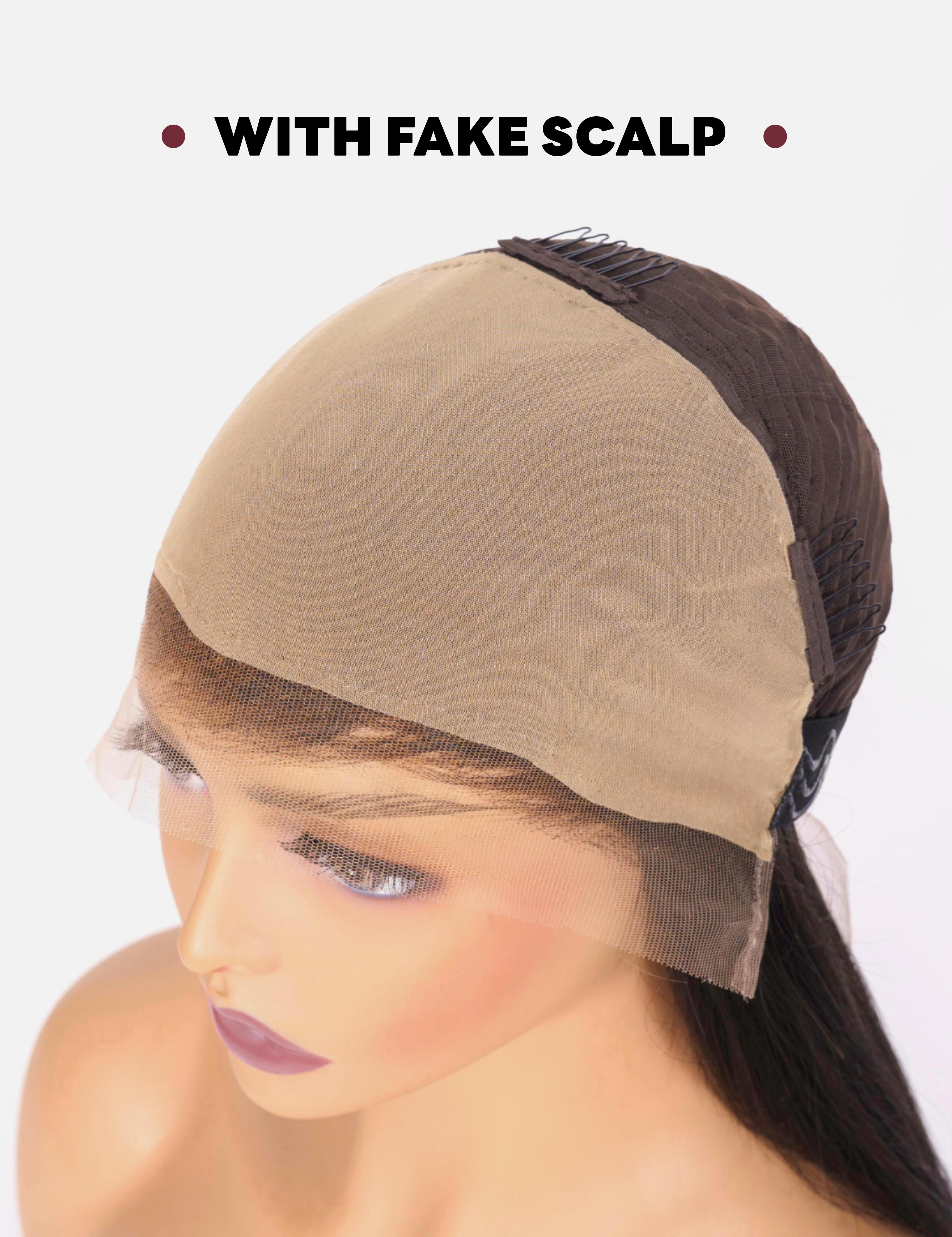 Eclipse003 Natural Black Wavy Human Hair Glueless Wig