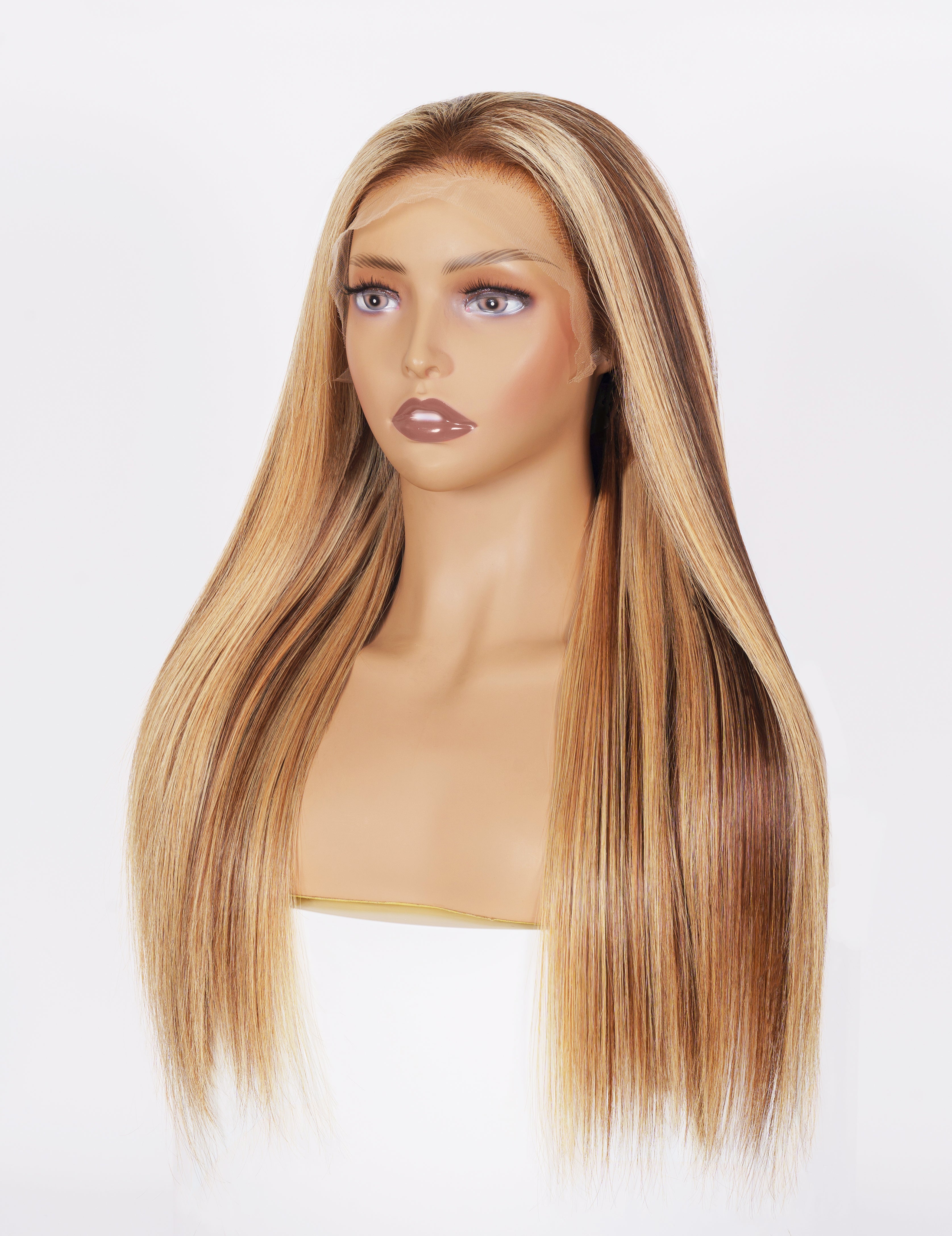 Starlight001 Blonde Balayage Highlight Wig Straight Sleek Hair